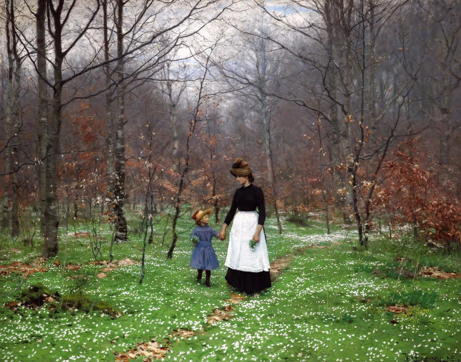 Printemps; le prime anemoni - H. A. Brendekilde