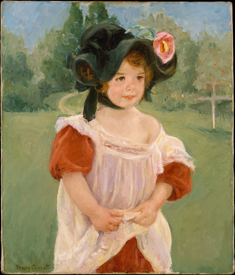 Primavera: Margot in piedi in un giardino (Ragazza in un giardino) - Mary Cassatt