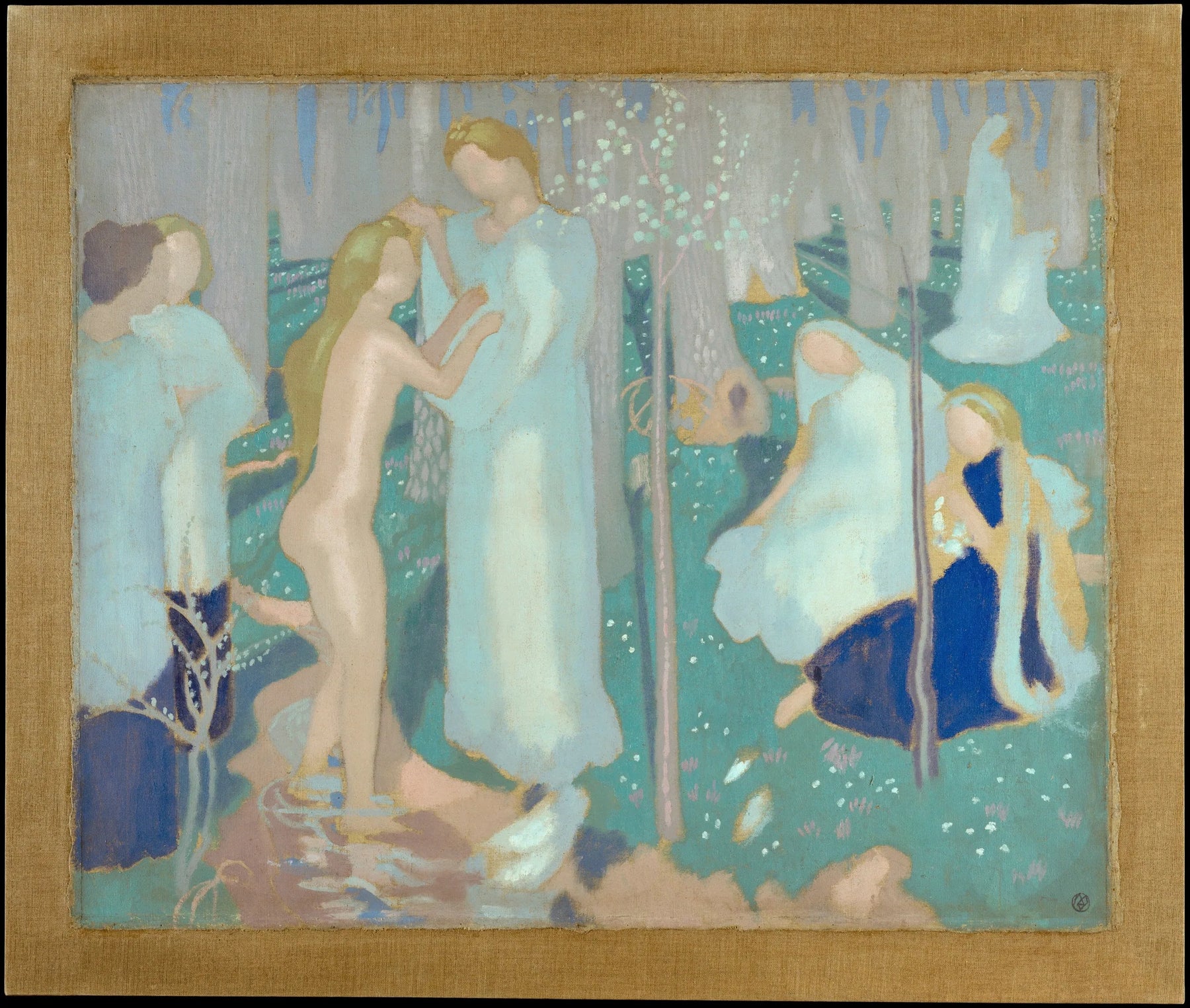 Printemps - Maurice Denis image 1 copie peinte à la main à l’huile