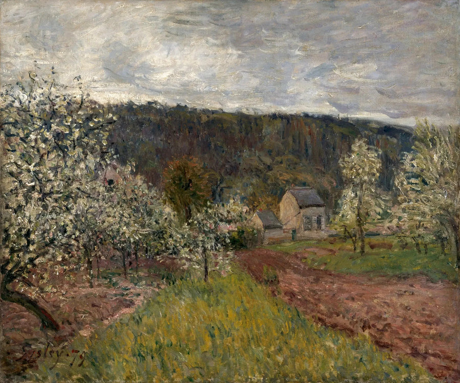 Primavera piovosa nei dintorni di Parigi - Alfred Sisley