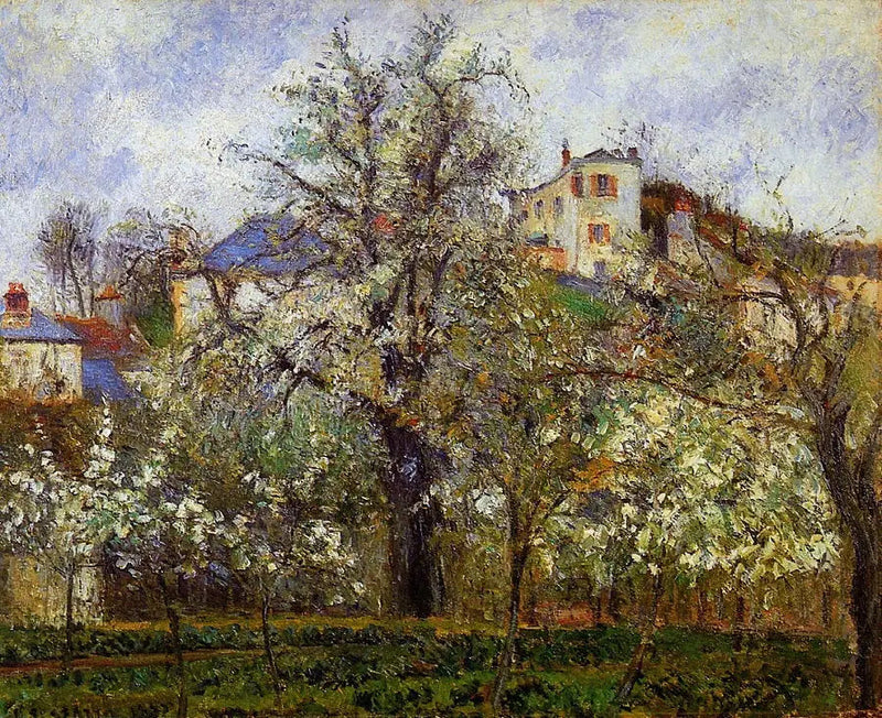 Primavera. Pruni in fiore - Camille Pissarro