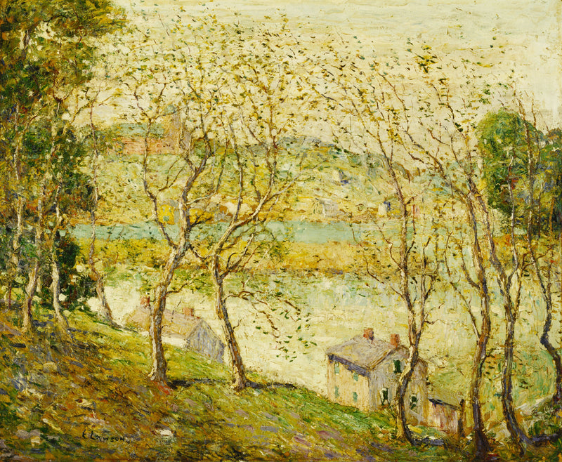 Primavera, fiume Harlem - Ernest Lawson