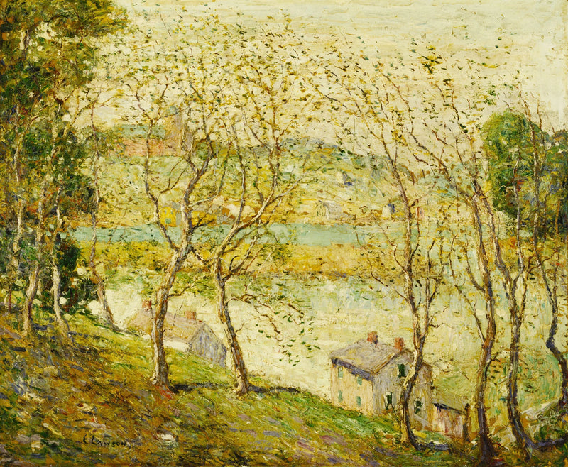 Primavera, fiume Harlem - Ernest Lawson