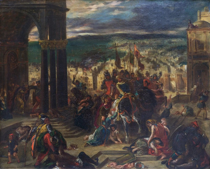 Presa di Costantinopoli da parte dei Crociati - Eugène Delacroix