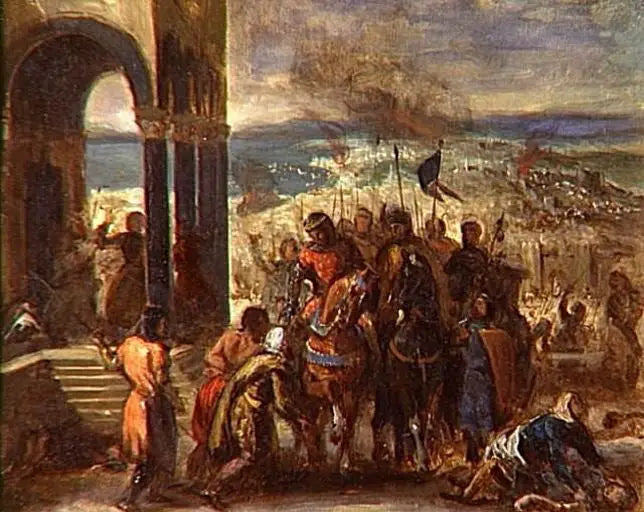 Presa di Costantinopoli da parte dei crociati - Eugène Delacroix