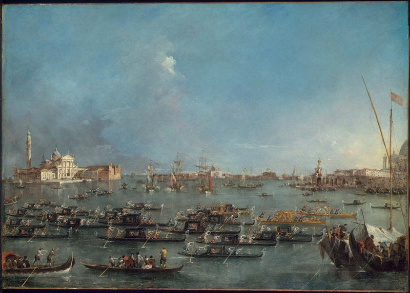 Processione di gondole nel Bacino di San Marco - Francesco Guardi