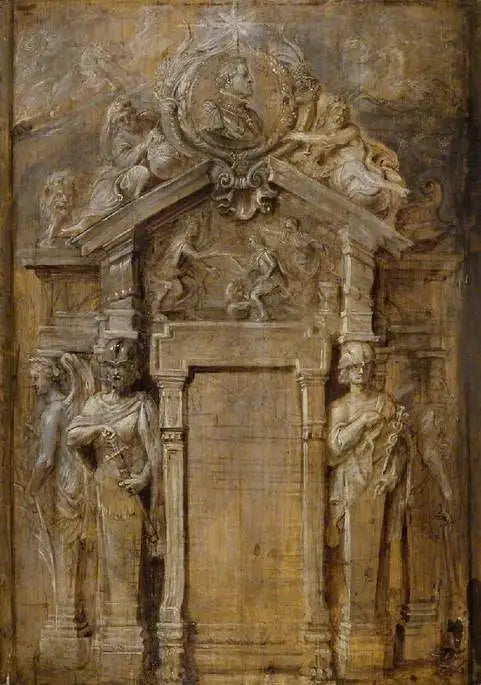 Progetto per la pagina del titolo della Pompa Introitus...Ferdinandi - Peter Paul Rubens