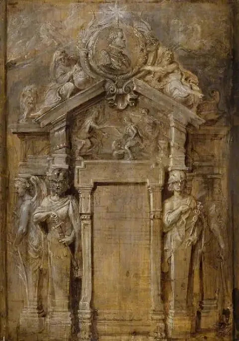 Progetto per la pagina del titolo della Pompa Introitus...Ferdinandi - Peter Paul Rubens