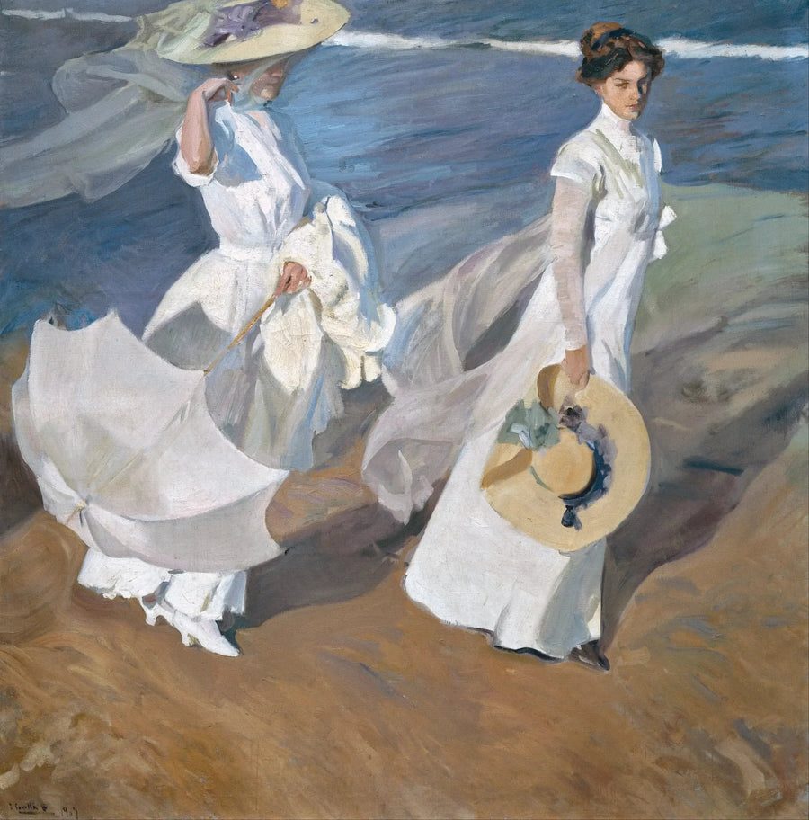 Passeggiata lungo il mare - Joaquín Sorolla