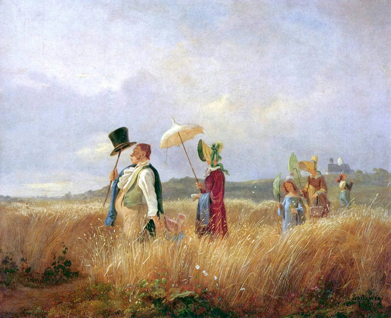 Passeggiata della domenica - Carl Spitzweg