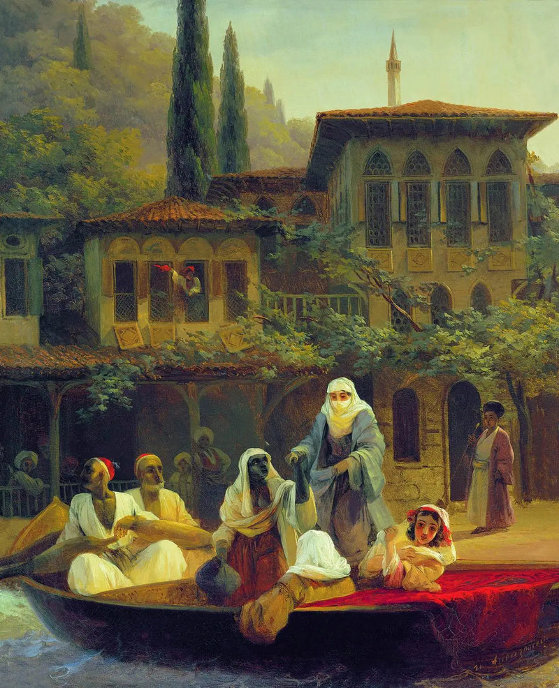Passeggiata in barca a Kumkapi a Costantinopoli - Ivan Aïvazovski