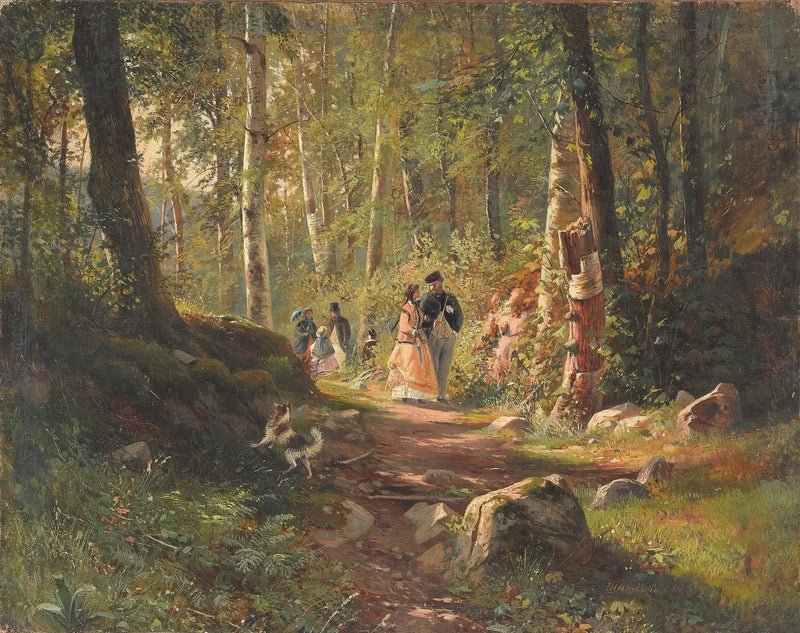 Passeggiata nella foresta - Ivan Chichkine