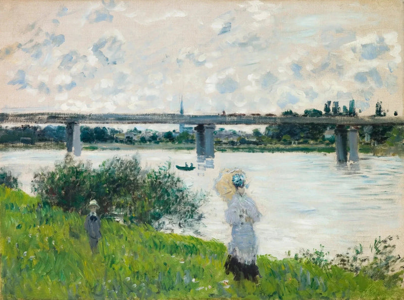 La passeggiata fino al ponte ferroviario ad Argenteuil W321 - Claude Monet