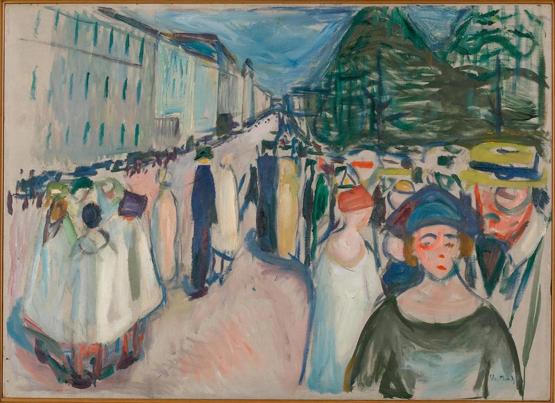 Passeggiata su Karl Johan - Edvard Munch