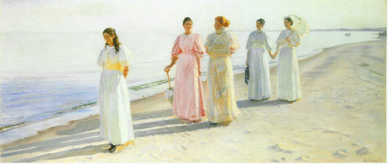 Passeggiata sulla spiaggia di Skagen - Michael Peter Ancher