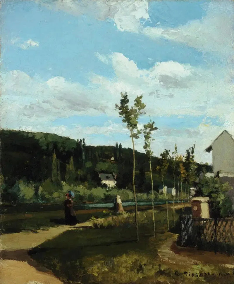 Passeggiata su un sentiero, La Varenne-Saint-Hilaire - Camille Pissarro
