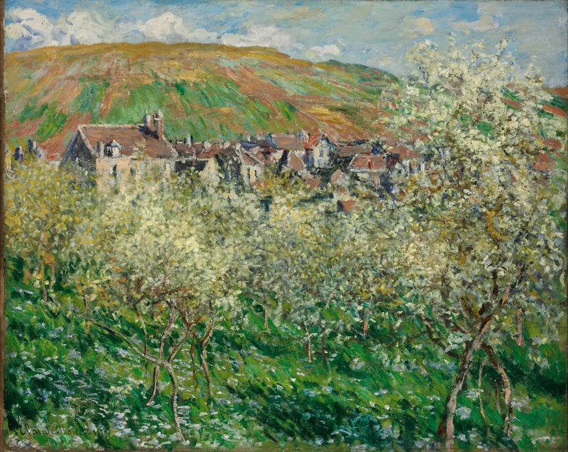 Prugne in fiore a Vétheuil W520 - Claude Monet