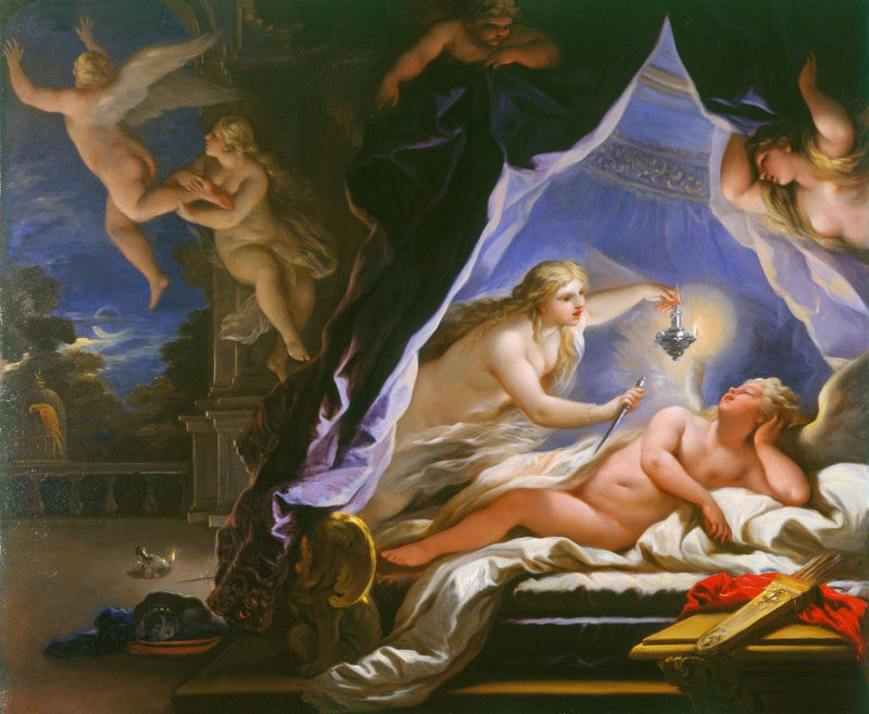Psyché che scopre Cupido addormentato - Luca Giordano