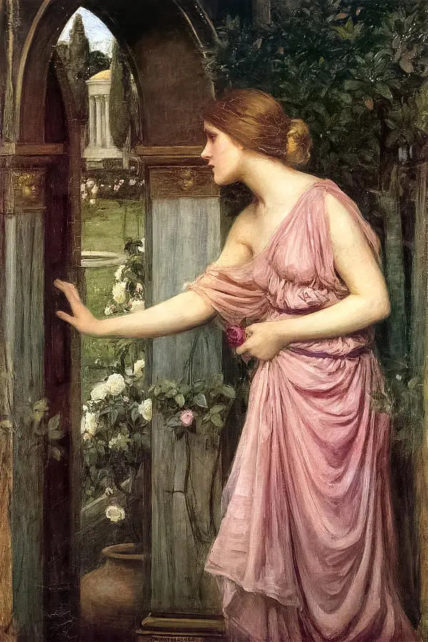 Psiche che entra nel giardino di Cupido - John William Waterhouse