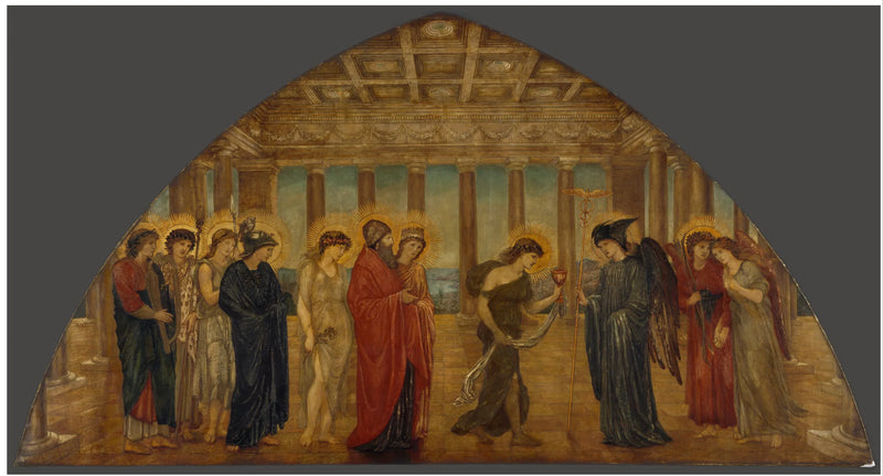Psyché entra nei portali dell'Olimpo - Edward Burne-Jones