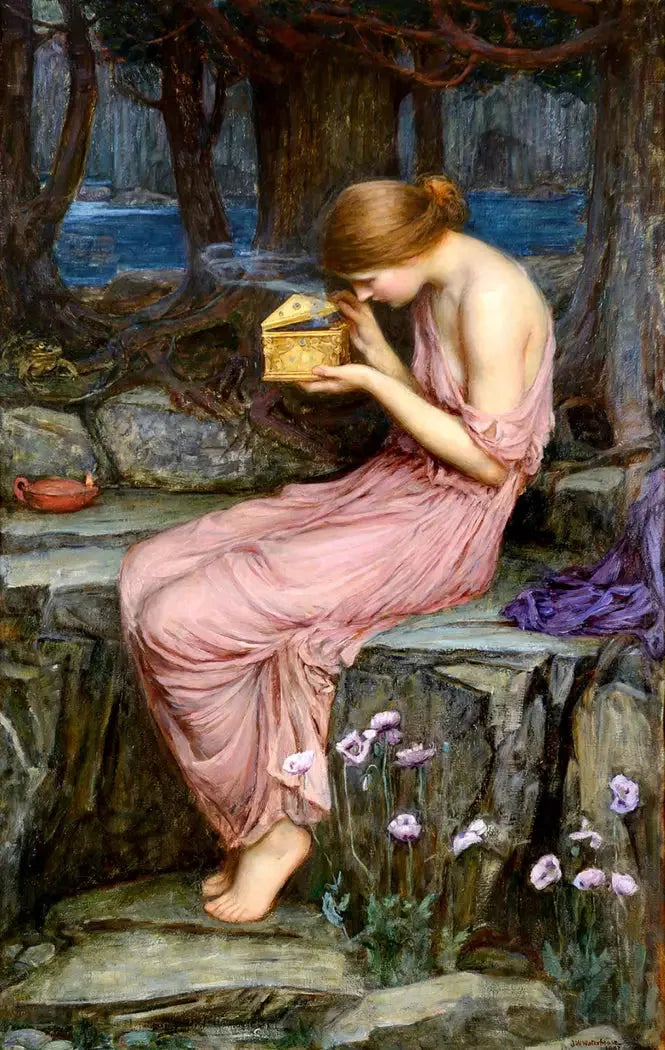 Psiche che apre la scatola d'oro - John William Waterhouse