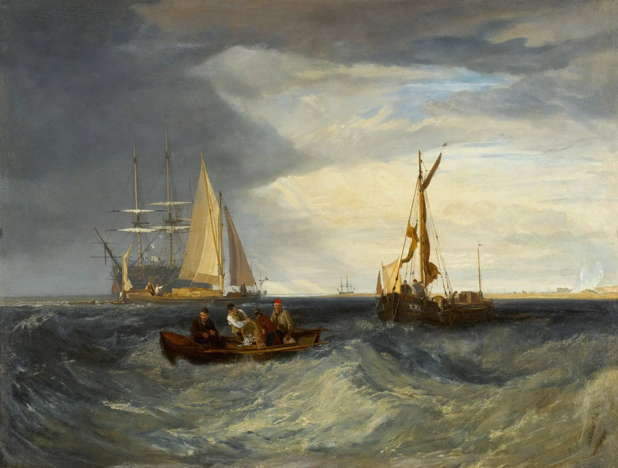 Purfleet e la costa dell'Essex visti da Long Reach - J. M. W. Turner