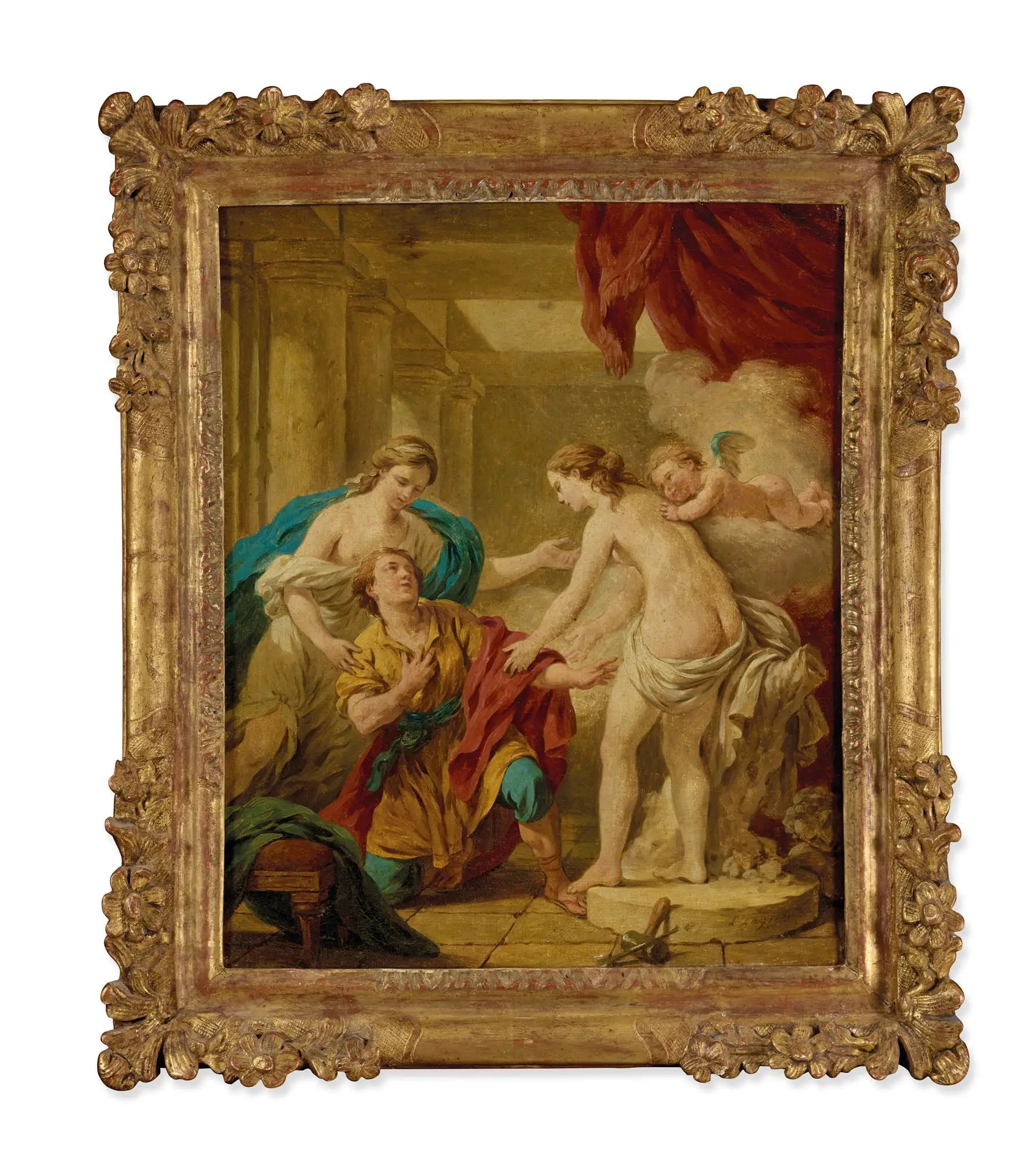 Pygmalion et Galatée - Louis Jean François Lagrenée image 1 reproduction de peinture à l’huile