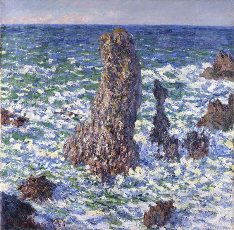 Le Piramidi di Port-Coton, effetto sole W1088 - Claude Monet
