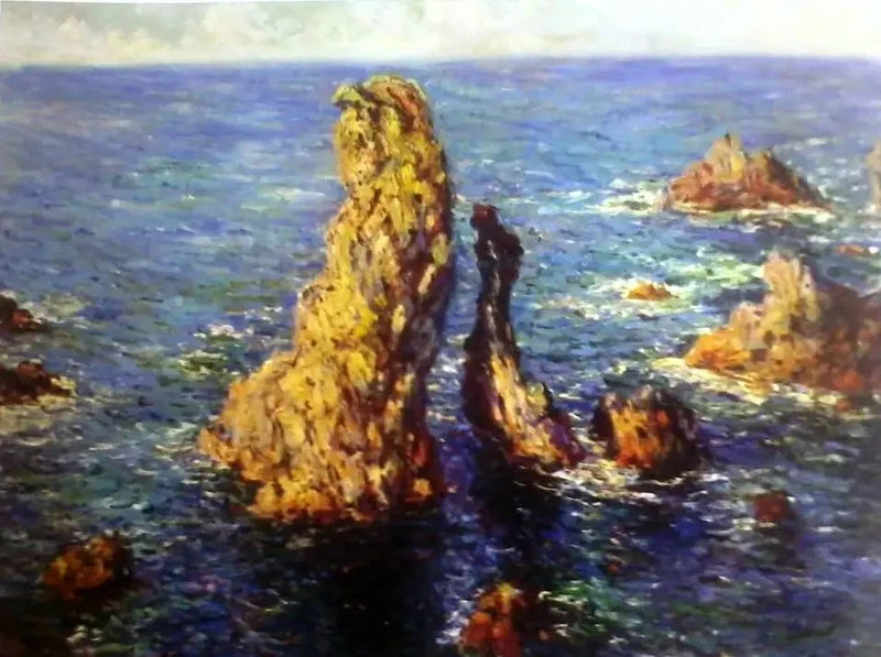 Le Piramidi di Port-Coton W1085 - Claude Monet
