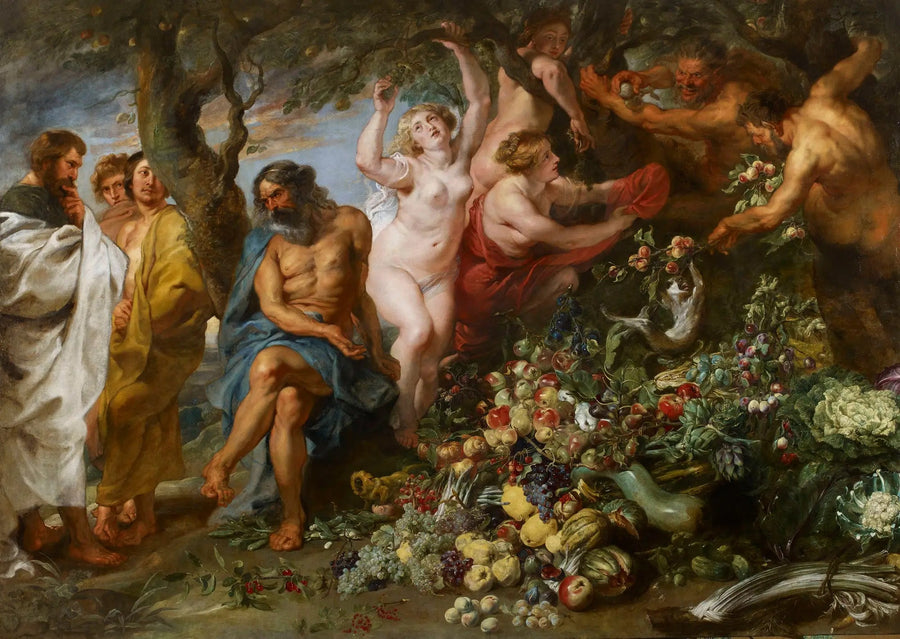 Pythagoras che promuove il vegetarianismo - Peter Paul Rubens