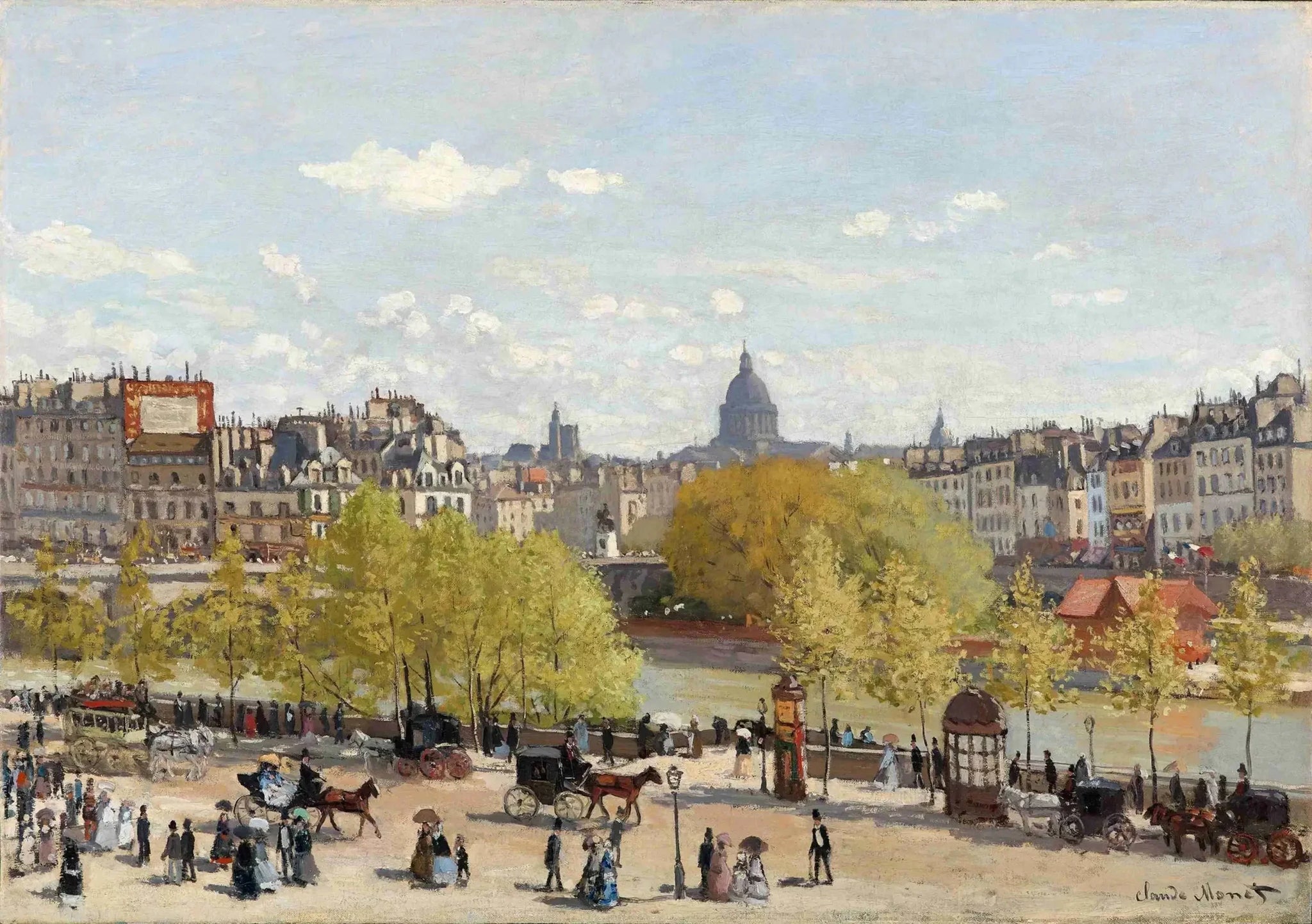 Quai du Louvre - Claude Monet image 1 tableau peint à l’huile sur toile