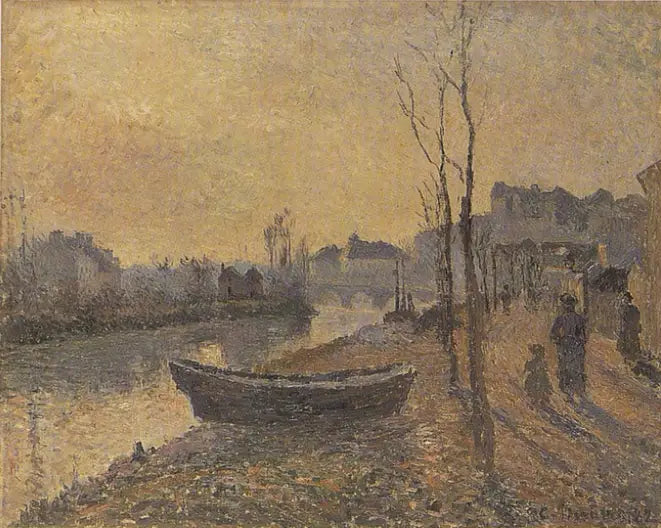 Quai du Pothuis, sponde dell'Oise - Camille Pissarro