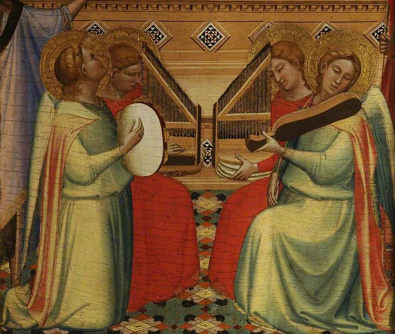 Quatre anges musiciens - Bernardo Daddi image 1 tableau peint à l’huile sur toile