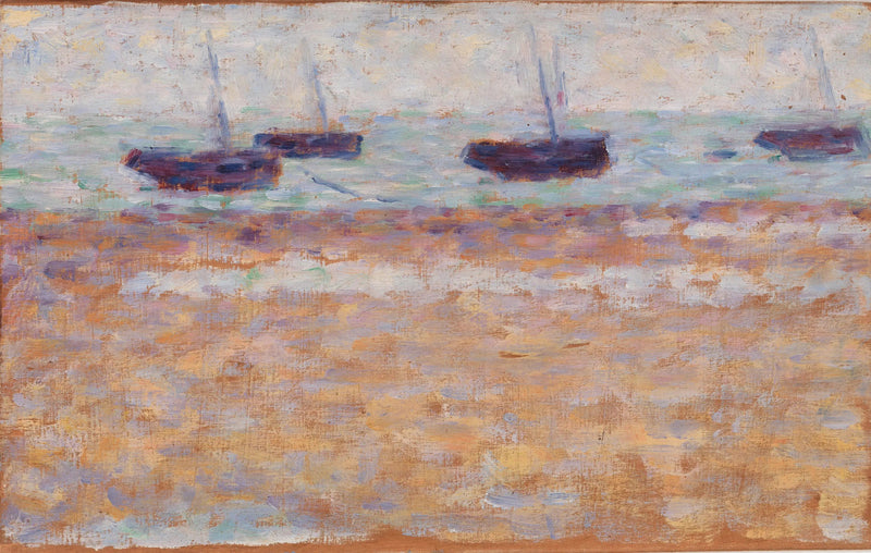 Quattro barche a Grandcamp - Georges Seurat