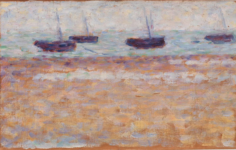 Quattro barche a Grandcamp - Georges Seurat
