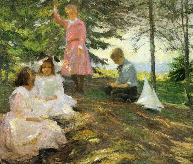 Quattro bambini a North Haven - Frank Weston Benson