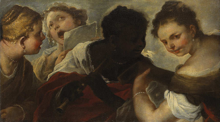 Quattro musiciste - Luca Giordano