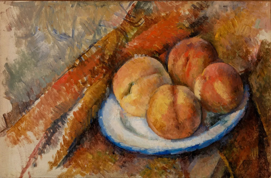 Quattro pesche su un piatto - Paul Cézanne
