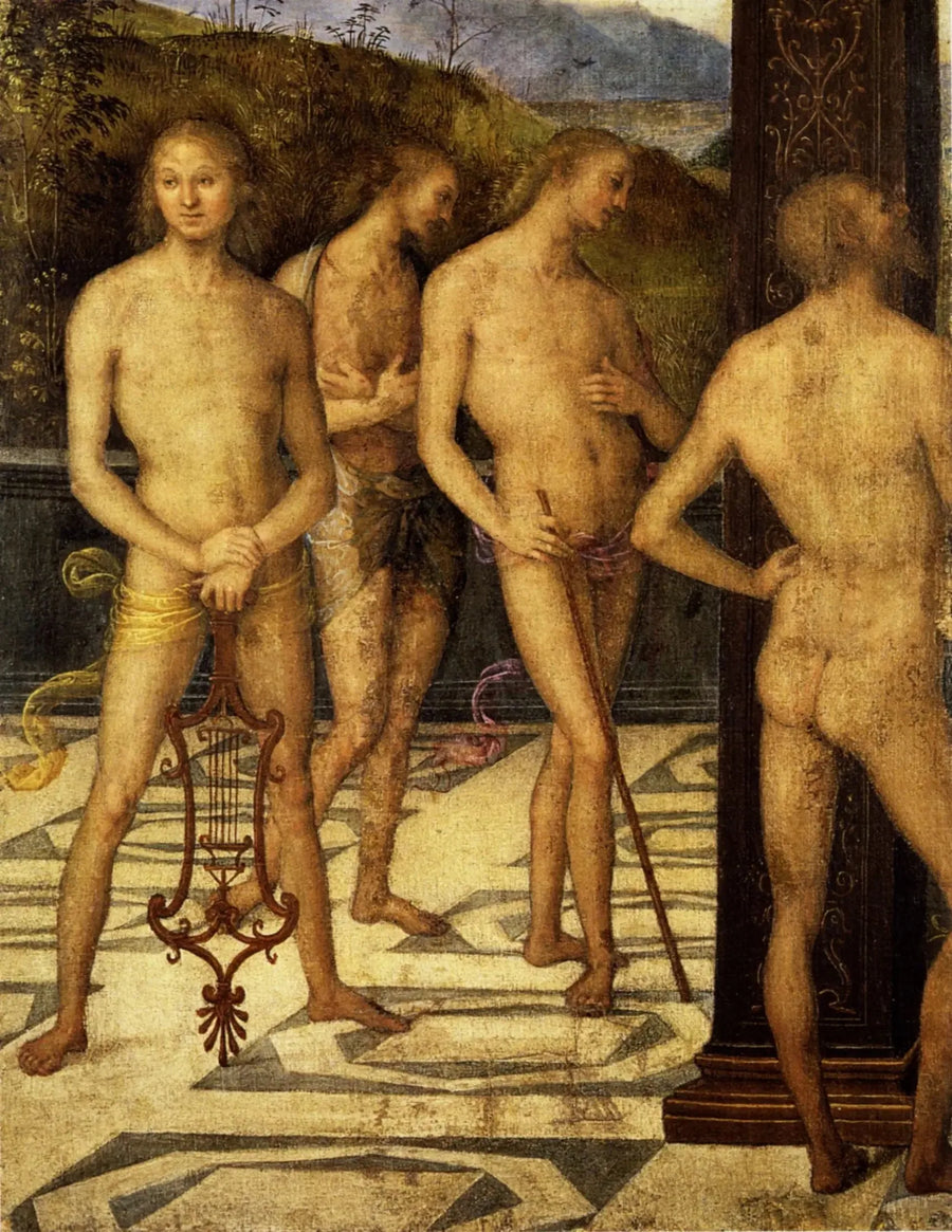 Quattro personaggi maschili - Pietro Perugino