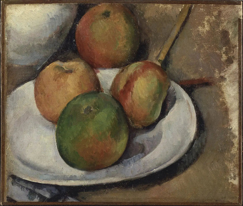 Quattro mele e un coltello - Paul Cézanne