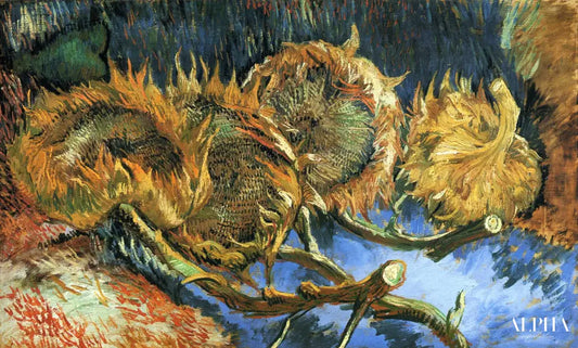 Quatre tournesols défraîchis - Van Gogh - Reproductions de tableaux et peintures haut de gamme