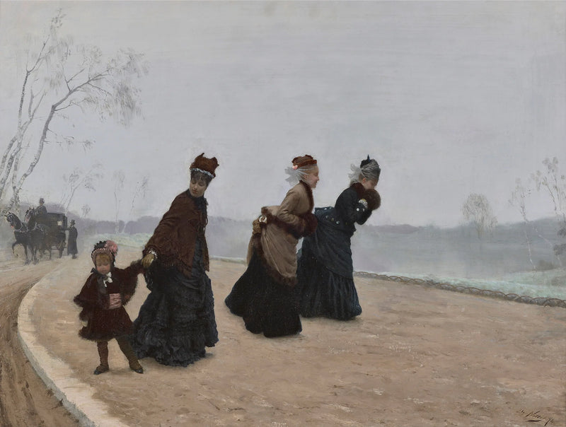 Quel freddo ! - Giuseppe De Nittis
