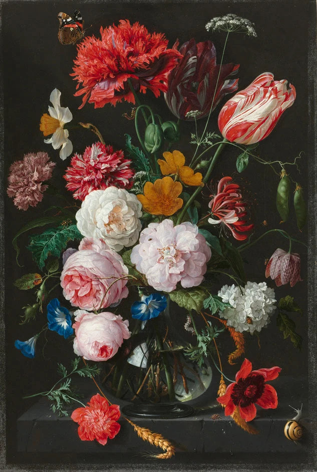 Nature morte aux fleurs — SA 8300, peinture de Rachel Ruysch