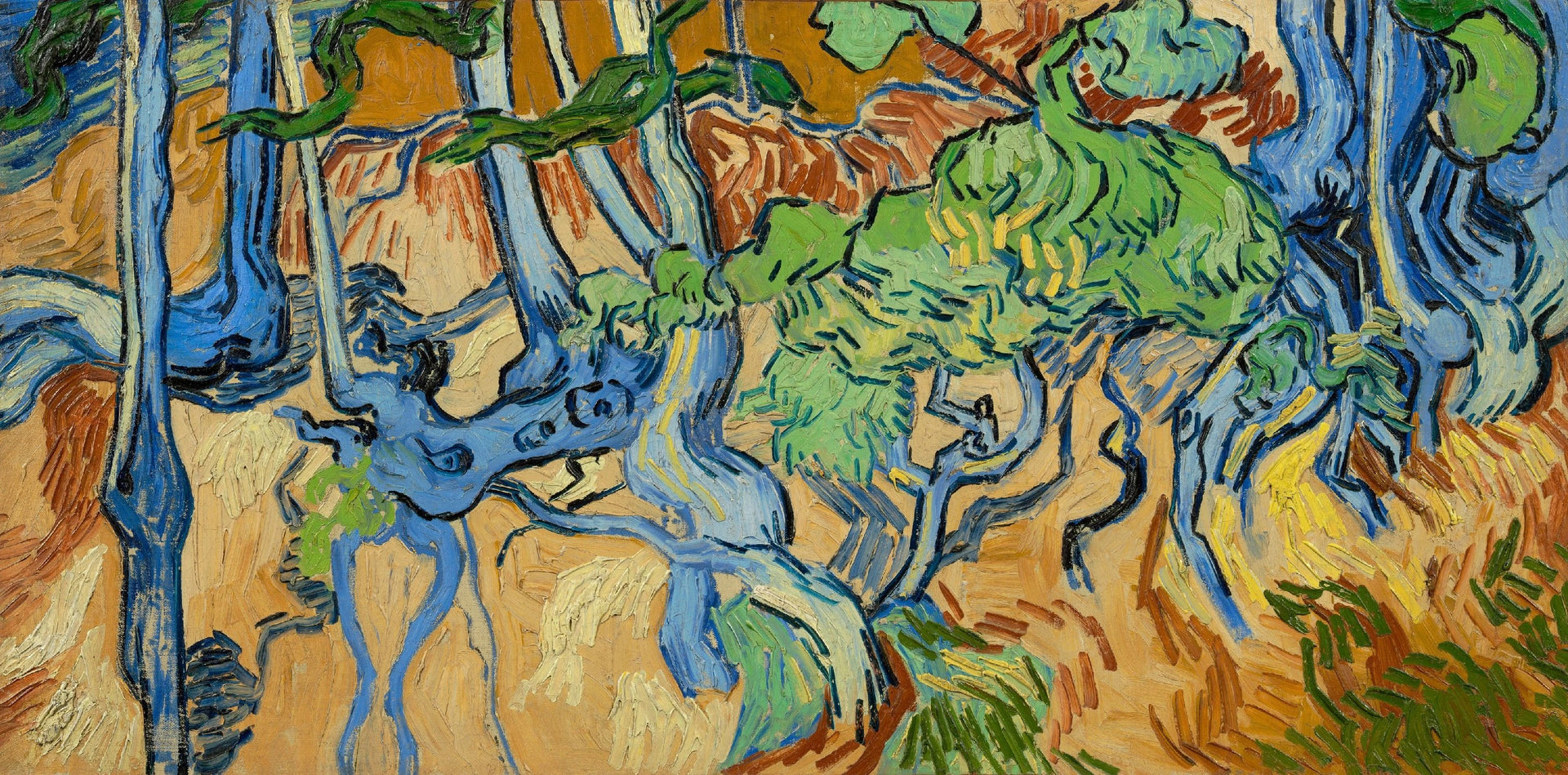 Racines d’arbres de Vincent van Gogh, Van Gogh Museum, s0195V1962