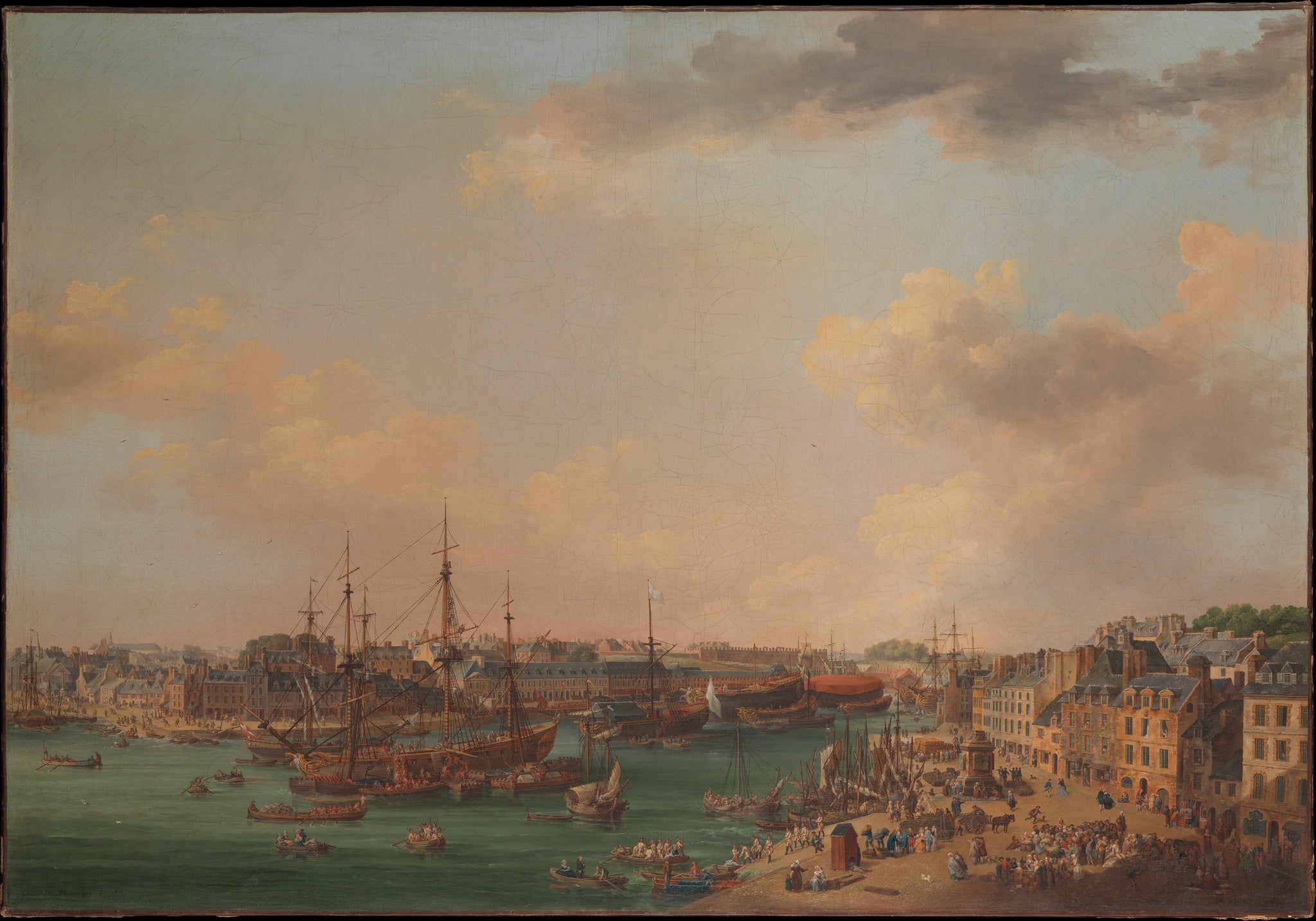 La Rade extérieure de Brest - Henri Joseph van Blarenberghe