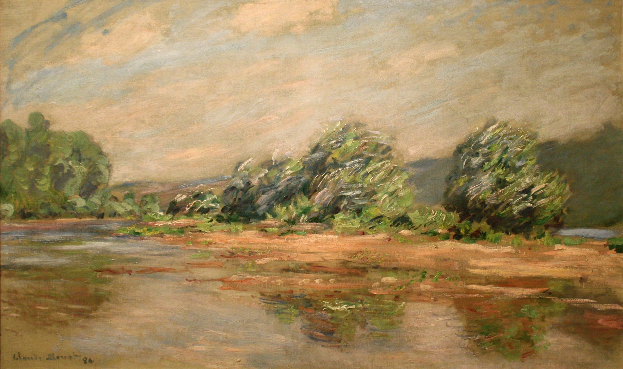 Une rafale de vent, la Seine à Port-Villez W1264 de Claude Monet – Columbus Museum of Art