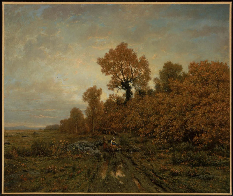Raccolta di legna nella foresta di Fontainebleau - Théodore Rousseau