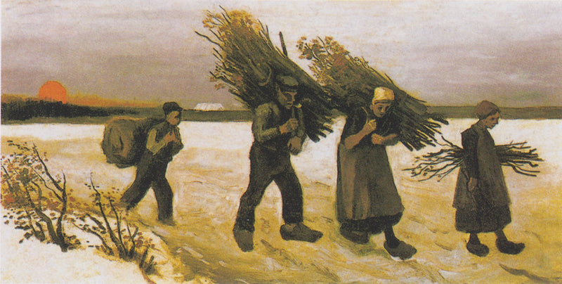 Raccoglitore di legna nella neve - Vincent van Gogh