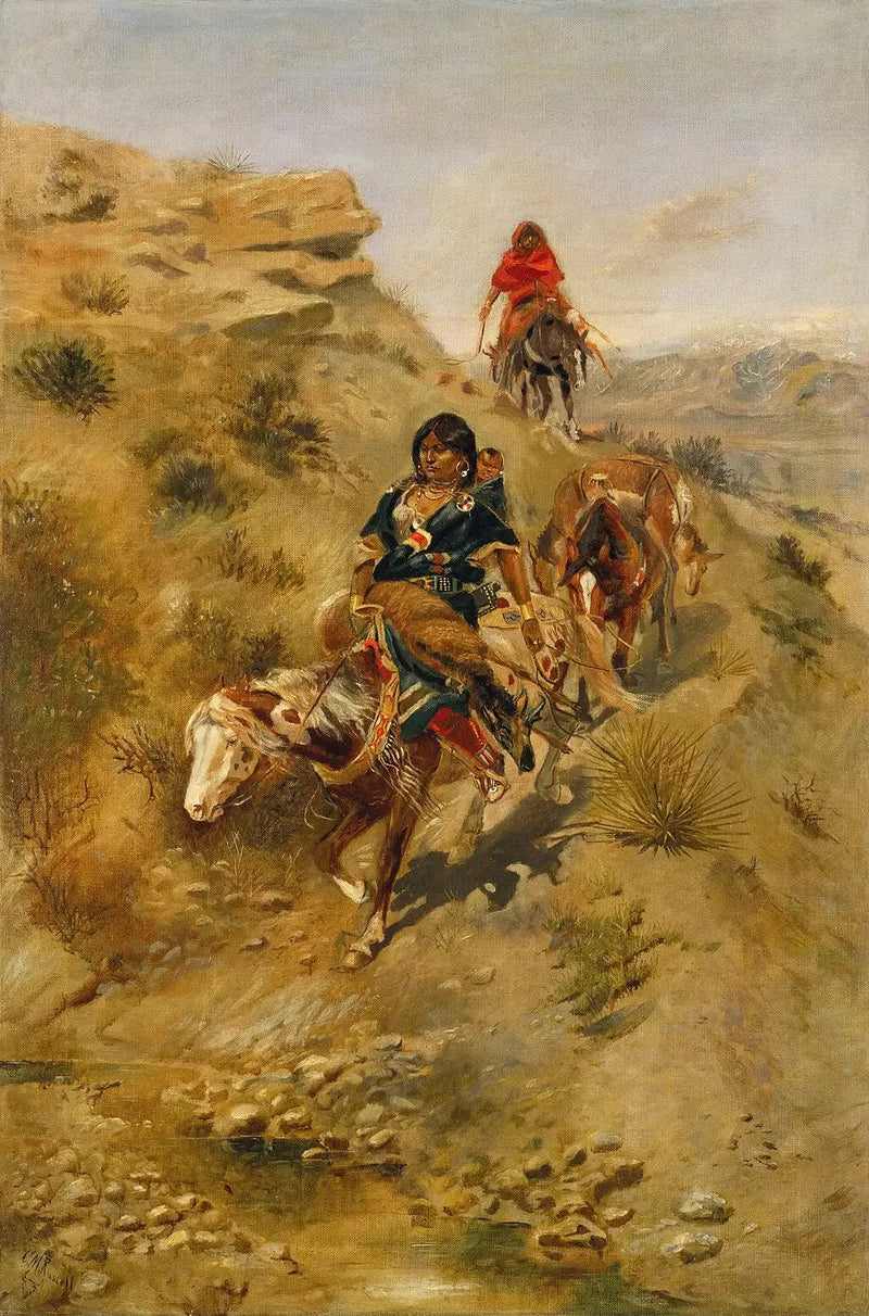 Riportare la carne a casa - Charles Marion Russell
