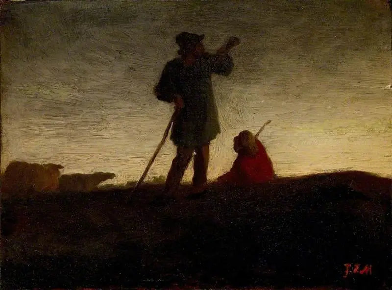Rappel du troupeau - Jean-François Millet - Alpha Reproduction